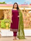 Toffee By Aanchi Vichitra Silk Speghetti Kurti With Bottom Dupatta